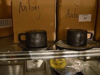 3 diverse doosjes koffie- en ondertassen - afbeelding 4 van  8