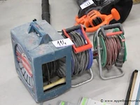 3 diverse elektrakabels op haspel - afbeelding 1 van  1
