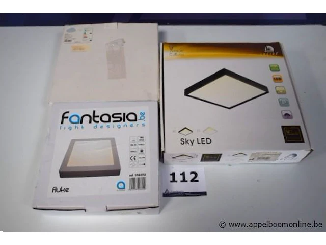 3 diverse led plafondlampen wo fantasia - afbeelding 1 van  4