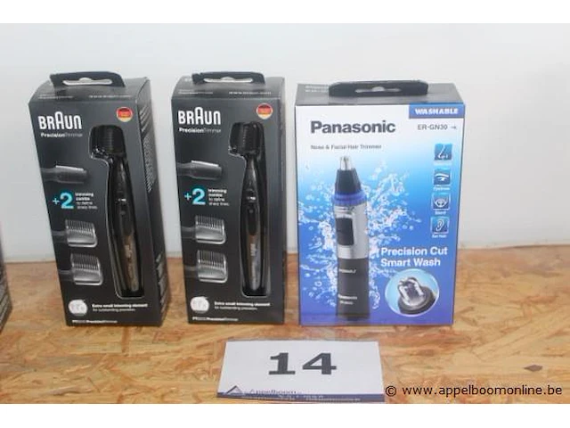 3 diverse trimmers braun & panasonic - afbeelding 1 van  1