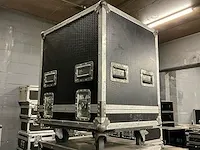 3 diverse verrijdbare flightcases, afm plm 68 x 59 x 82/85cm - afbeelding 2 van  5