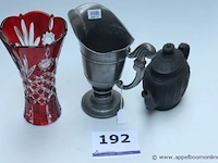 3 diverse wo vaas, theepot en kelk - afbeelding 1 van  3
