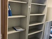 3 dossierkasten en kleine dito met inhoud - afbeelding 1 van  4