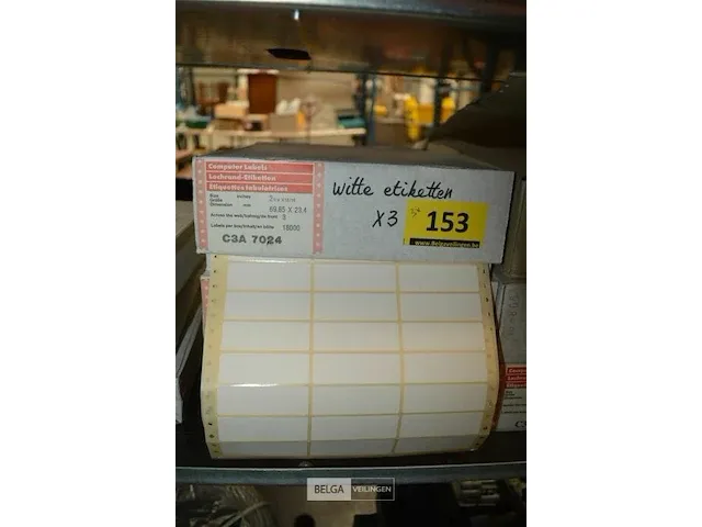 3 dozen computerlabels c3a 7024 - 69,85x23,4 3x 18000stuks - afbeelding 1 van  2