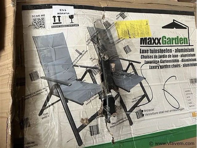 3 dozen, inh. tuinstoelen - afbeelding 1 van  2