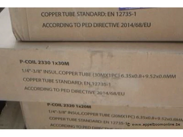3 dozen inhoudend dubbel geïsoleerde koperen buis p-coil 2320 1x20m - afbeelding 2 van  2