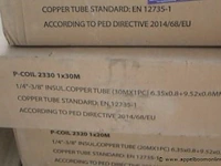 3 dozen inhoudend dubbel geïsoleerde koperen buis p-coil 2320 1x20m - afbeelding 2 van  2