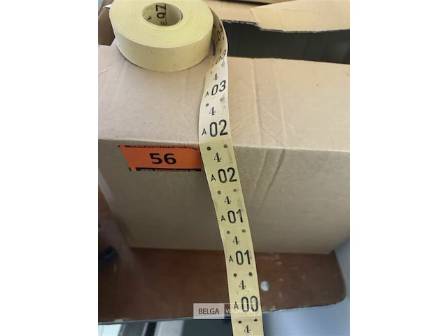 3 dozen nummers voor vestiaire - afbeelding 4 van  5