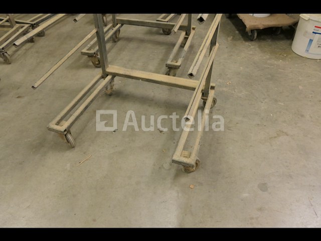 3 droogwagens op wielen voor spuitcabine - afbeelding 2 van  4