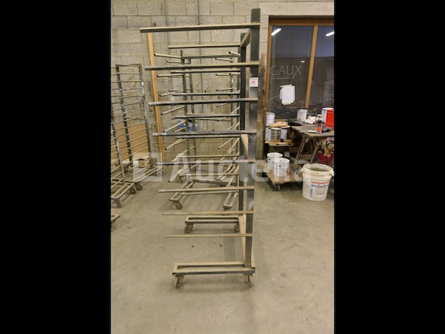 3 droogwagens op wielen voor spuitcabine - afbeelding 4 van  4