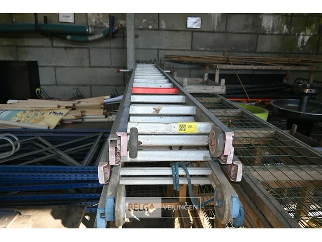 3-dubbele aluminium ladder - afbeelding 2 van  4