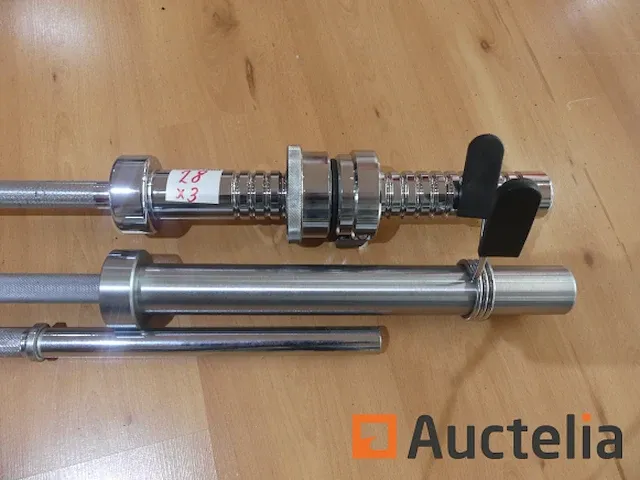 3 dumbbell bars (tentoonstelling model) panatta - afbeelding 4 van  4