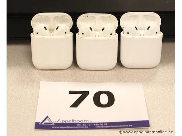 3 earpods apple, zonder kabels, werking niet gekend - afbeelding 1 van  3