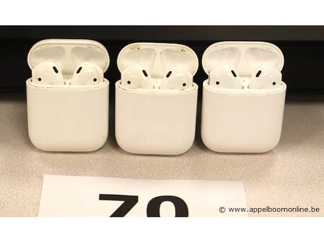 3 earpods apple, zonder kabels, werking niet gekend - afbeelding 2 van  3