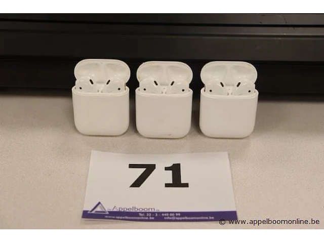 3 earpods apple, zonder kabels, werking niet gekend - afbeelding 1 van  3