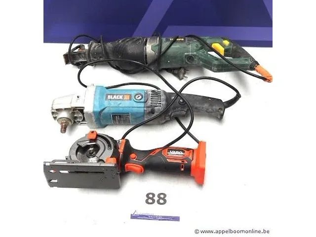 3 elektrische handgereedschappen, werking niet gekend - afbeelding 1 van  3
