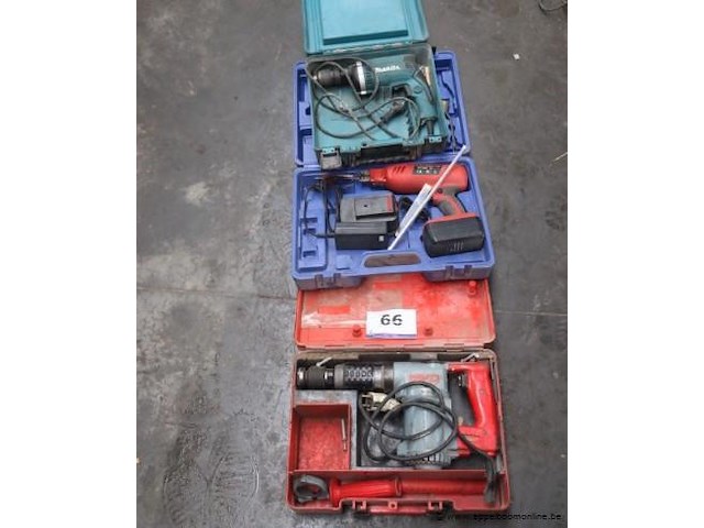 3 elektrische handgereedschappen wo makita en hilti - afbeelding 1 van  3