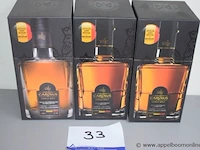 3 flesjes à 20cl whiskey gouden carolus 46%