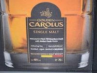 3 flesjes à 20cl whiskey gouden carolus 46% - afbeelding 2 van  2