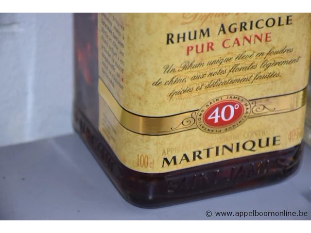 3 flessen à 100 en 70cl diverse rum 40% - afbeelding 2 van  3