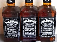 3 flessen à 1lt whiskey jack daniels no7 40% - afbeelding 1 van  2