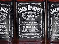 3 flessen à 1lt whiskey jack daniels no7 40% - afbeelding 2 van  2