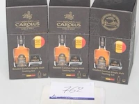 3 flessen à 20ml whisky caralus 46%