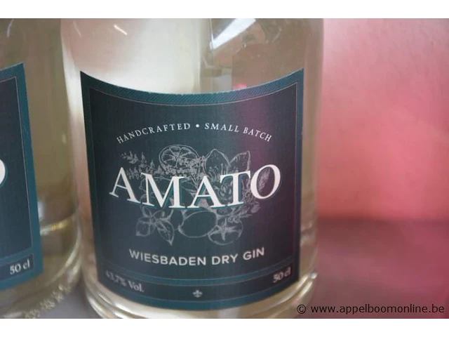 3 flessen à 50cl gin amato 41,7% - afbeelding 2 van  2