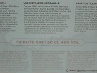 3 flessen à 50cl gin filliers 46% - afbeelding 3 van  3