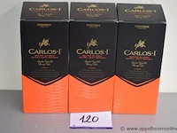 3 flessen à 70cl brandy carlos i - afbeelding 1 van  2