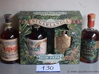 3 flessen à 70cl diverse rum don papa 40%