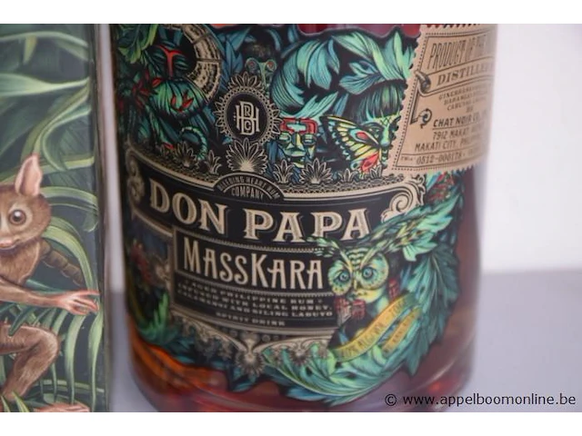 3 flessen à 70cl diverse rum don papa 40% - afbeelding 4 van  4