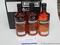 3 flessen à 70cl gin brockmans 40% - afbeelding 1 van  2