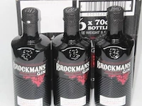 3 flessen à 70cl gin brockmans 40% - afbeelding 1 van  2