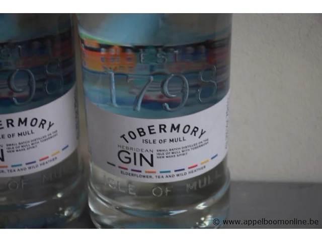 3 flessen à 70cl gin tobermory 40% - afbeelding 2 van  2