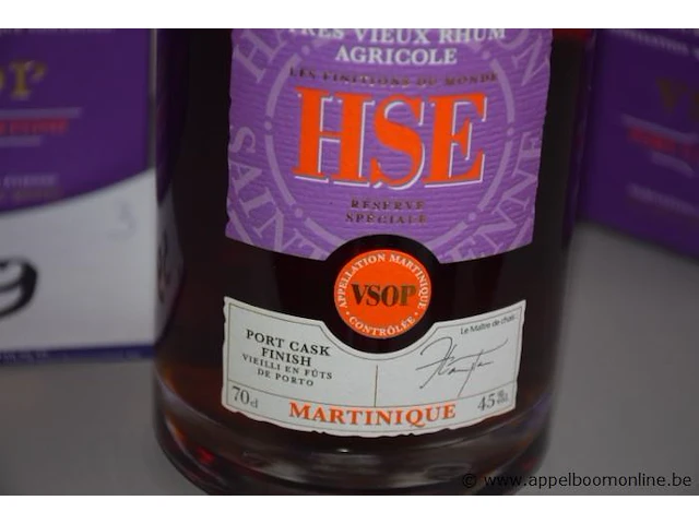 3 flessen à 70cl hse port cask finish 45% - afbeelding 2 van  2