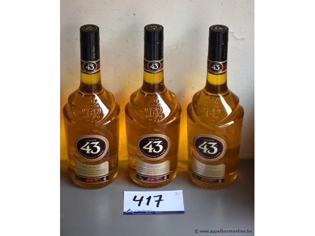 3 flessen à 70cl liquer 43 31% - afbeelding 1 van  2