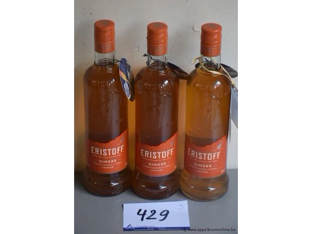 3 flessen à 70cl vodka eristoff 40% - afbeelding 1 van  2