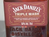 3 flessen à 70cl whiskey jack daniels 2x tennesse honey 1x triplemash 40% - afbeelding 3 van  3