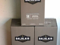 3 flessen à 70cl whisky balbair 12yr 46%