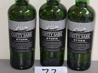 3 flessen à 70cl whisky cutty shark strom 40% - afbeelding 1 van  2