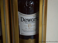 3 flessen à 70cl whisky dewar's 15yr 40% - afbeelding 2 van  2