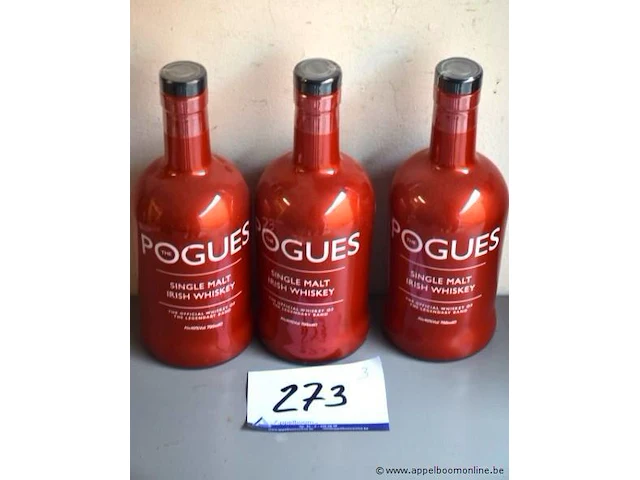 3 flessen à 70cl whisky pogues 40% - afbeelding 1 van  2