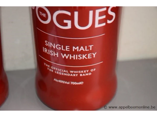 3 flessen à 70cl whisky pogues 40% - afbeelding 2 van  2