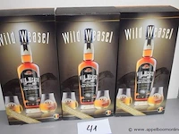 3 flessen à 70cl whisky wild weasel cask strength 46% - afbeelding 1 van  2