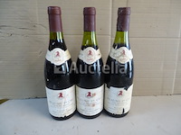 3 flessen beaune 1er cru clos des aigros 1986 - afbeelding 1 van  6