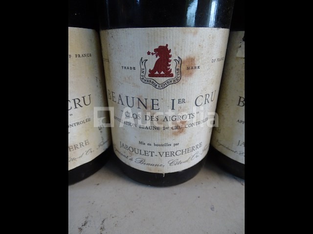 3 flessen beaune 1er cru clos des aigros 1986 - afbeelding 3 van  6
