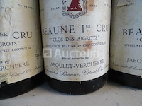 3 flessen beaune 1er cru clos des aigros 1986 - afbeelding 4 van  6