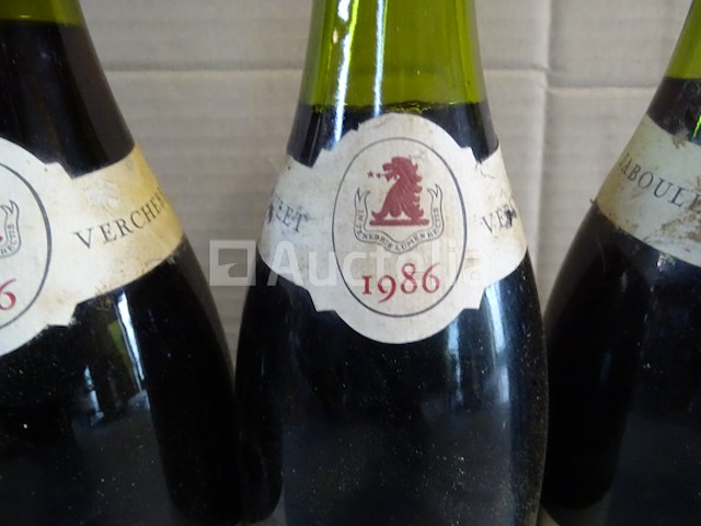3 flessen beaune 1er cru clos des aigros 1986 - afbeelding 5 van  6