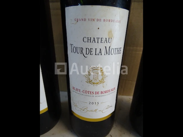 3 flessen blaye-côtes château tour de la mothe 2015 - afbeelding 2 van  4